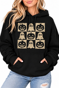 Ghost Pumpkin Checker Hoodie